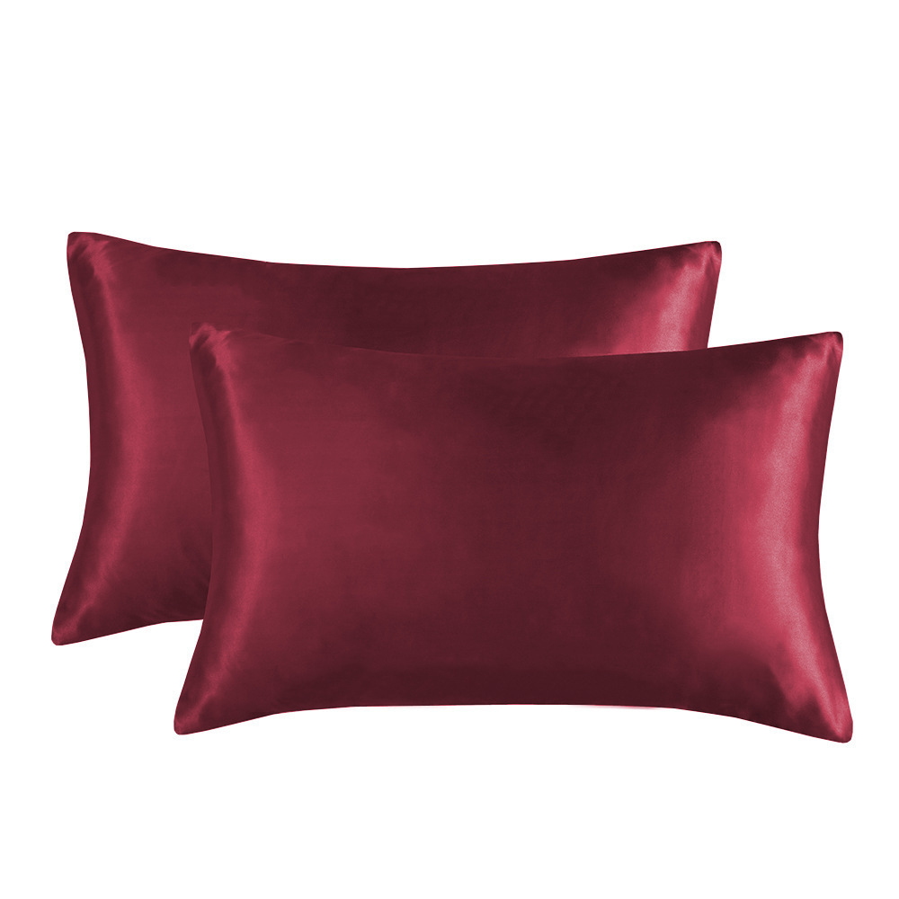 Best price satin pillowcase for home or for hotel Super Soft and Breathable satin pillow case