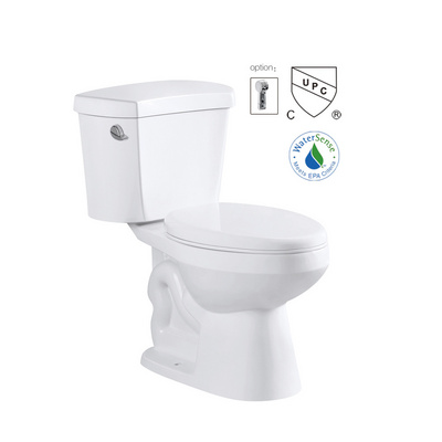 UPC certified american sanitary ware siphonic wc bowl bathroom ceramic two piece toilet