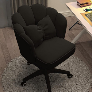 Home Comfortable Sedentary Lounge Chair Lift Swivel Chair Desk Backrest Girl Cute Dormitory Bedroom Computer Chair