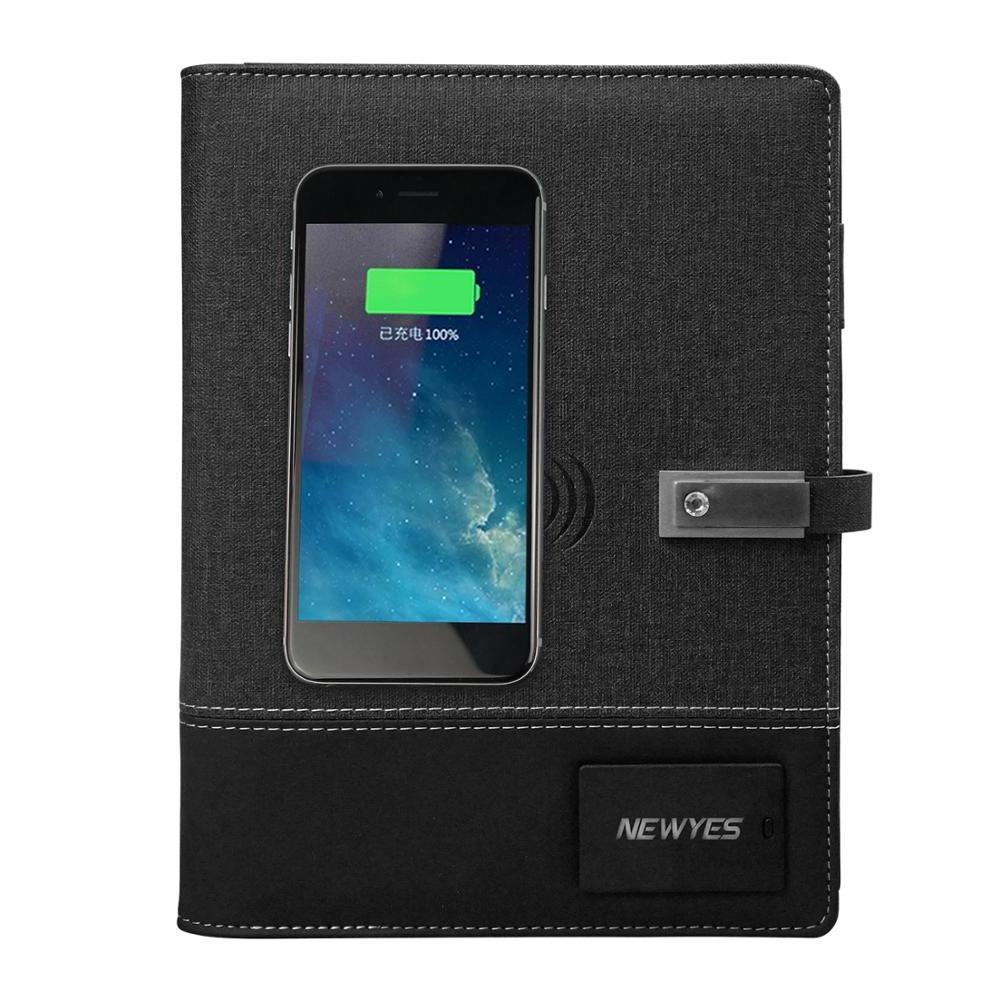 Supplies Smart Diary Recycled Kraft Notepad Business Hardcover Wireless Charger Notebook With Usb