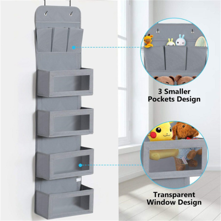 Storage Bag Behind the Five-layer Door Storage Bags Shoe Storage Organizer  Closet Door Hanging Organizer