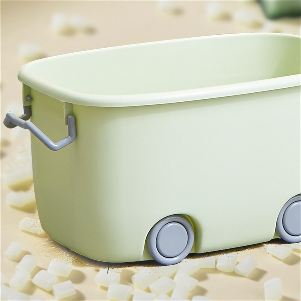 Cartoon Storage Box for Toys Plastic Storage Box Bins with Lid Children Car Storage Container