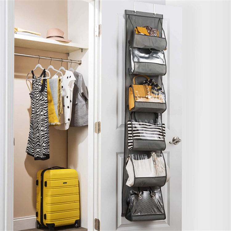 Over The Door Purse Organizer Handbag Organizer Storage for Purses Handbags Clear Dust Bags