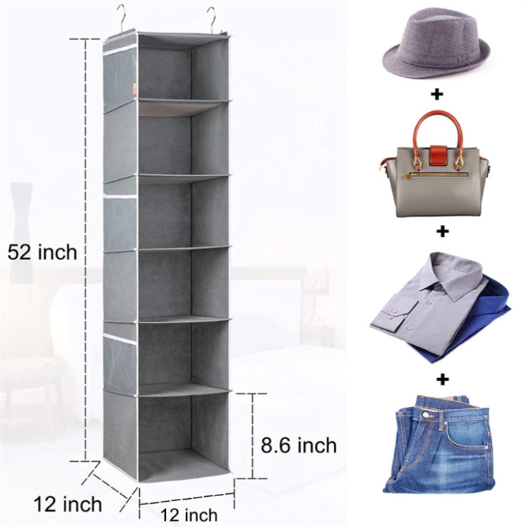 Kids Clothes Hanging Organizer Wardrobe Clothes Organizer Closet Shoe and Handbag Organizer