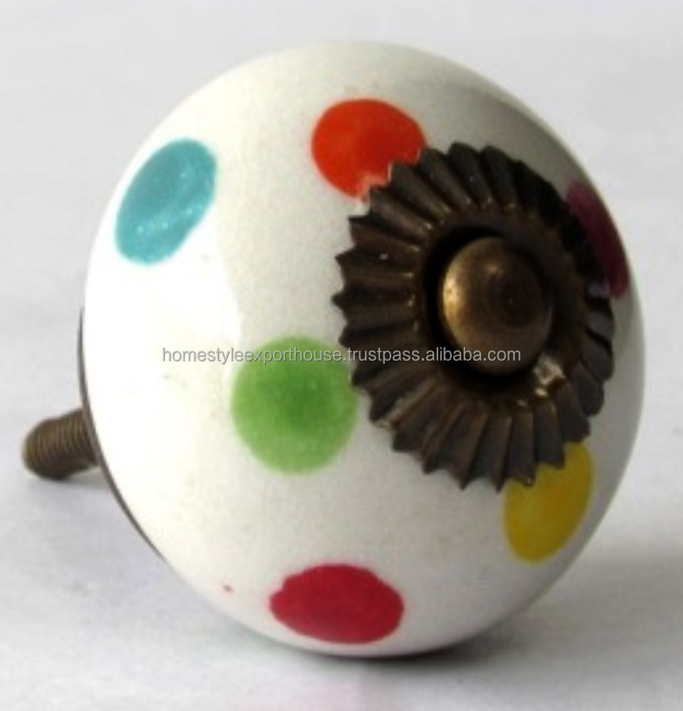 Metal And Ceramic Design Knobs Cabinet Knobs And Flower Shaped Design Knobs For Drawer Decor And Home Decor