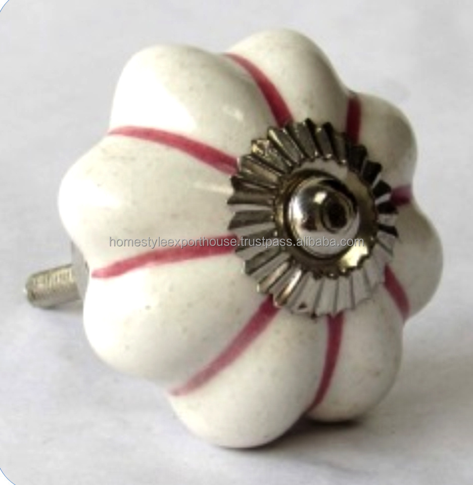 Metal And Ceramic Design Knobs Cabinet Knobs And Flower Shaped Design Knobs For Drawer Decor And Home Decor