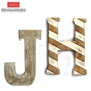 Decorative Wooden Alphabet Letters Home Decoration Customized Size Wall Decor Factory Made