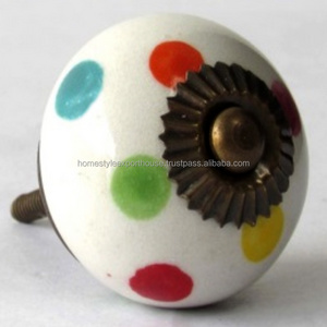 Funky Colored Ceramic Knob Cabinet Drawer Pull Colored Design And Flower Shaped Design Knobs For Drawer Decor And Home Decor