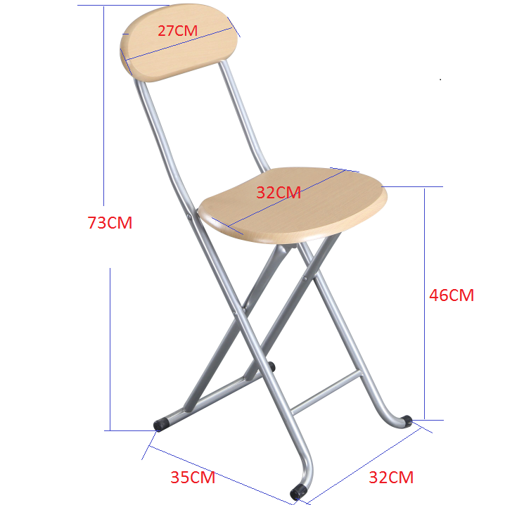 Muslim prayer used Folding Chair MDF wood seat