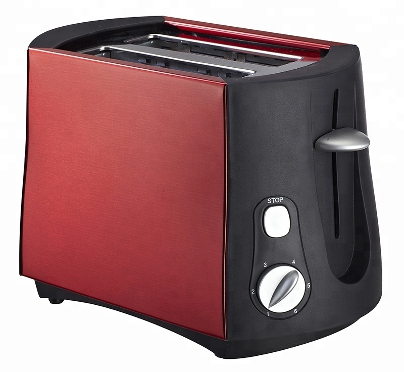 Upright toaster 2 slice toaster 800W Crumb tray and stop function Bun warmer and anti dust cover for option