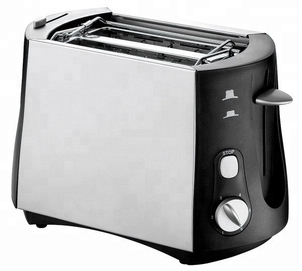 Upright toaster 2 slice toaster 800W Crumb tray and stop function Bun warmer and anti dust cover for option