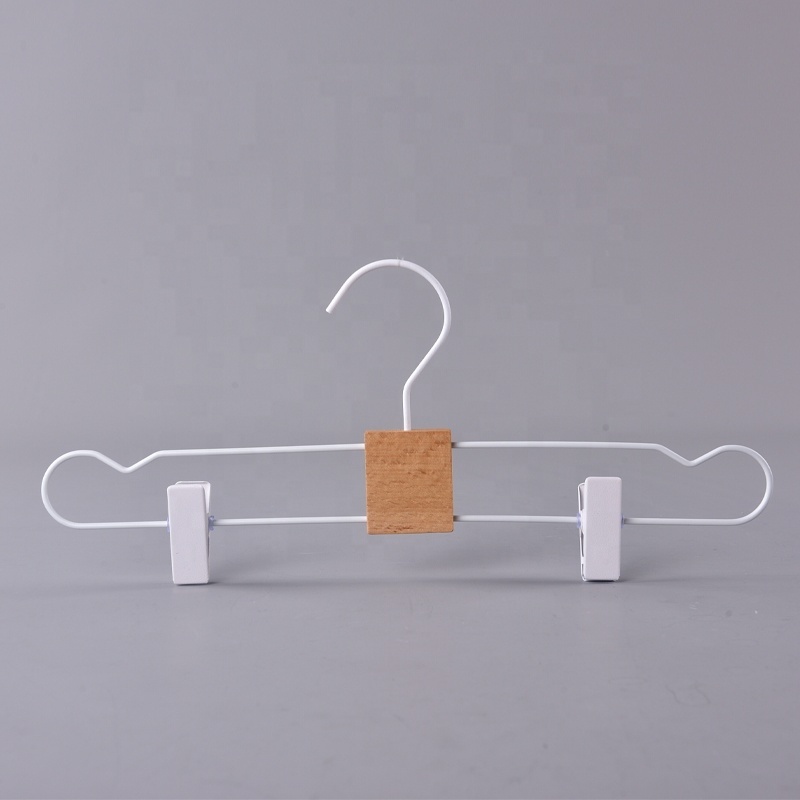 Free Sample Luxury Style Coat Hanger Metal and Wood Combination Metal Steel Wire Clothes Hangers