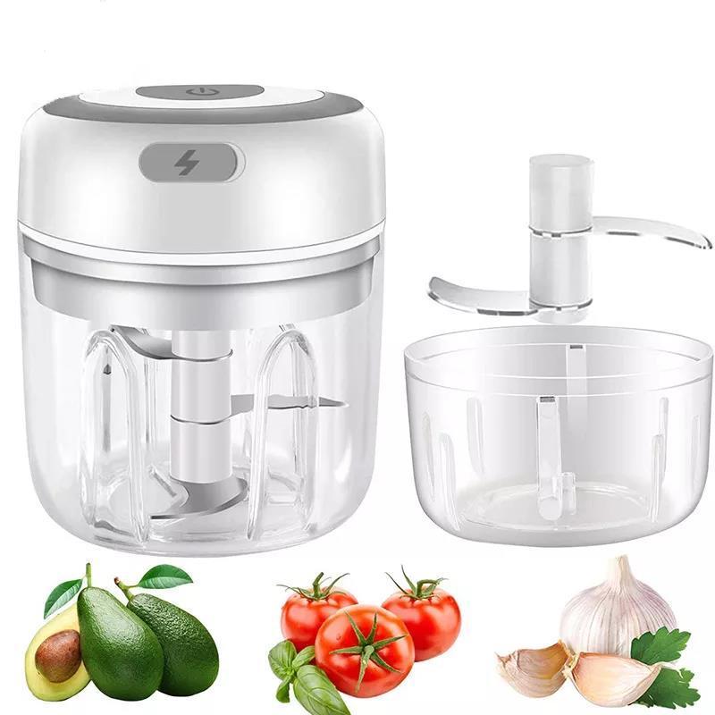 Kitchen Tools 2022 Amazon Hot Sale Electric Masher Mini Garlic Masher USB Cordless Powered Garlic Chopper