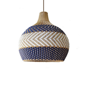 Wholesale Seagrass Natural Wicker Ceiling Lampshade Bamboo Crafts Lamp Shades Covers Lighting Accessories For Home Decoration