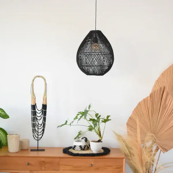 Best Seller Wholesale Handmade Rattan Straw Ceiling Lampshade Wicker Lamp Shades Covers Decorative Pendant Light Indoor Lighting