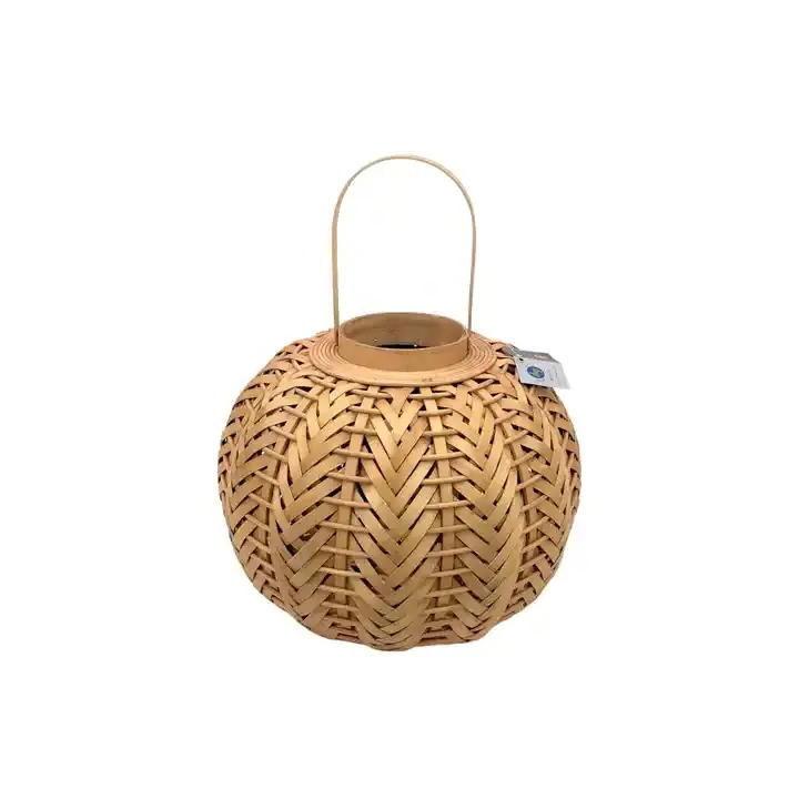 New Rattan Bamboo Decorative Candle Holders Lanterns Floor Lamp from Vietnam Handicrafts for Wedding Home Decor