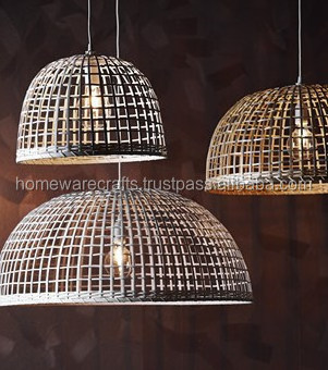 Natural bamboo lamp shade home decor / Wholesale wicker bamboo lamp cover