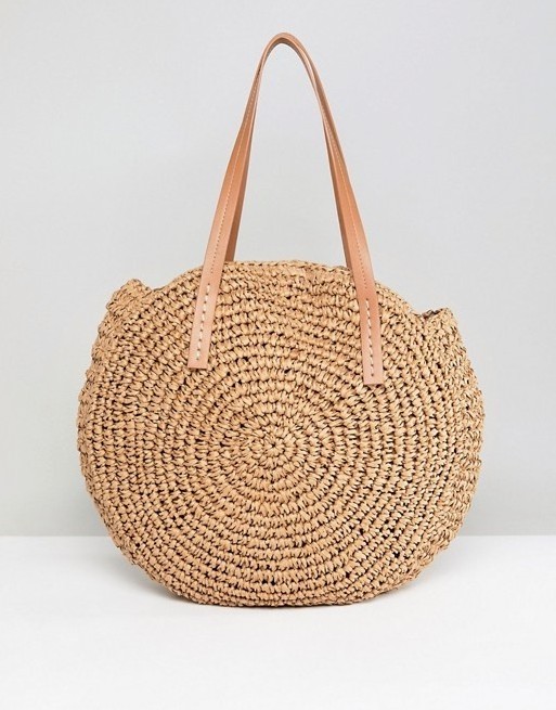 2024 Style Seagrass Shoulder Bag For Women Wholesale Bali Round Straw Woven Tote Handbags Beach Summer Products Items Handmade