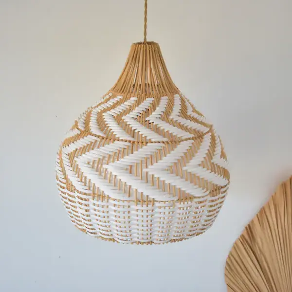 Cheap Item Modern Style Wicker Rattan Chandelier Hanging Lampshade Lighting Accessories Lamp Shade Cover For Home Decoration