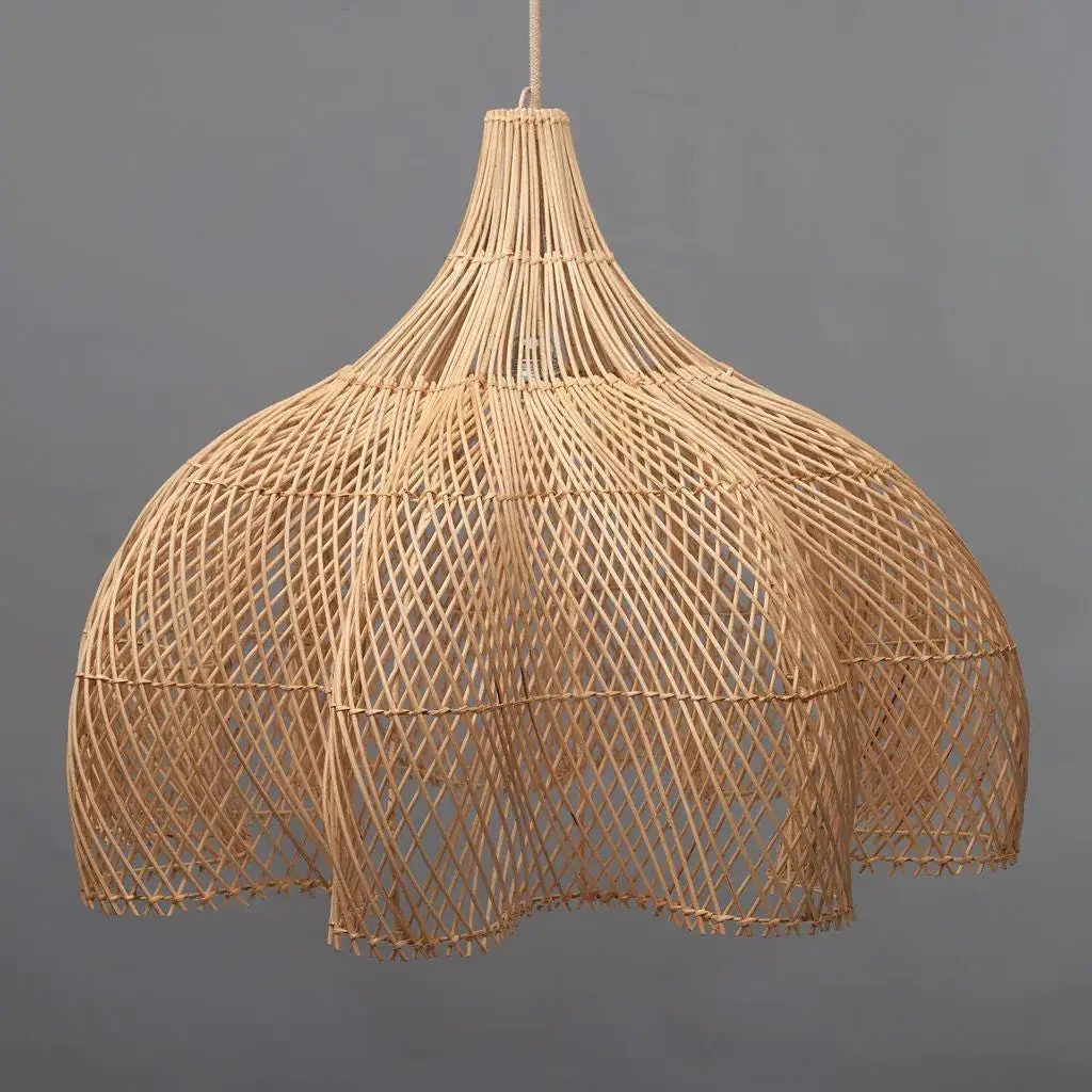 Rattan Chandelier & Pendant Lights Modern Crafts Lampshade Home Decor Cheap Wholesale Handmade Wicker Bamboo Classic Vietnam 0.7