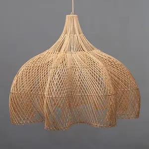 Rattan Chandelier & Pendant Lights Modern Crafts Lampshade Home Decor Cheap Wholesale Handmade Wicker Bamboo Classic Vietnam