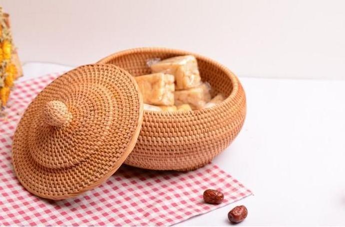 New Arrival Cheapest Price Rattan Woven Baskets Decorative Storage Containers Laundry Rattan Baskets Closet Japan Organization