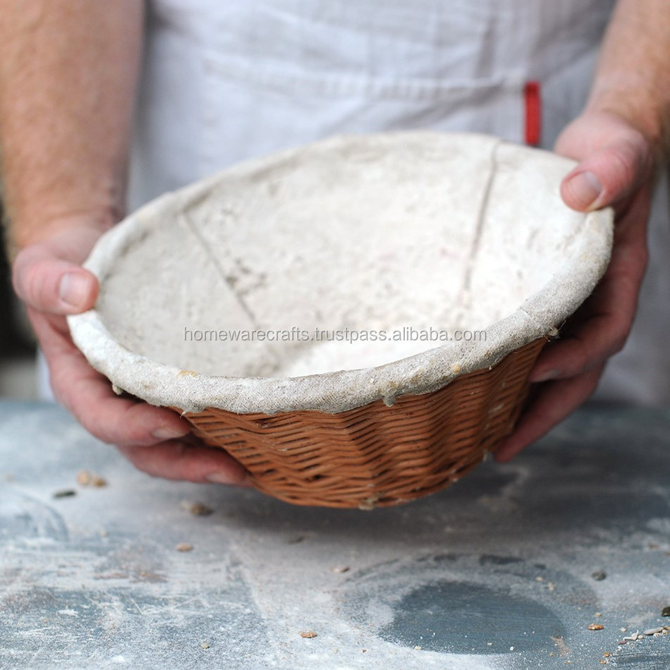 Lined Bread Proofing Wholesale Banneton Baskets Sets Liner Proving Products Baguette Bread Sourdough Oval Cloth Vietnam Simple