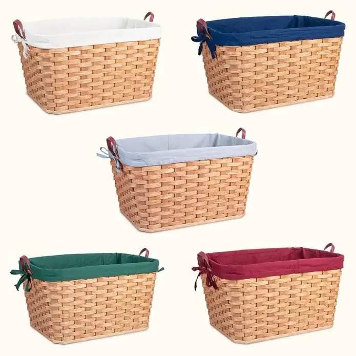 New Collection Natural Rattan Christmas Gift Storage Basket Home Decoration Supply Wholesale Product Item Bamboo European Style