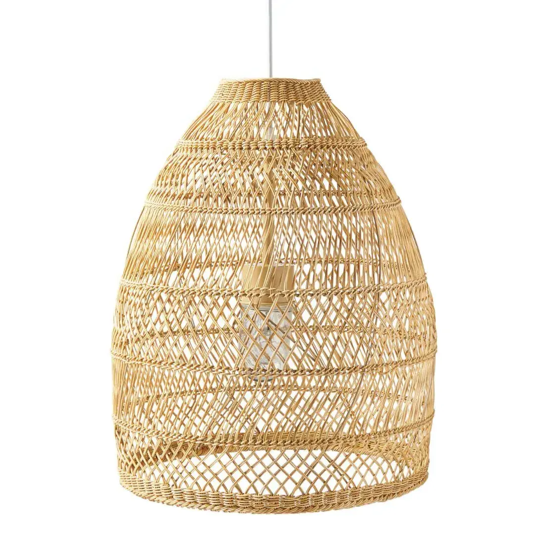 Lampshade Pendant Light Straw Rattan Lamp Covers & Shades Eco-friendly Wholesale Seagrass Bamboo Fabric SHG for Home Decoration