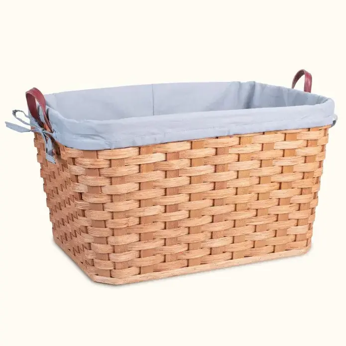 New Collection Natural Rattan Christmas Gift Storage Basket Home Decoration Supply Wholesale Product Item Bamboo European Style