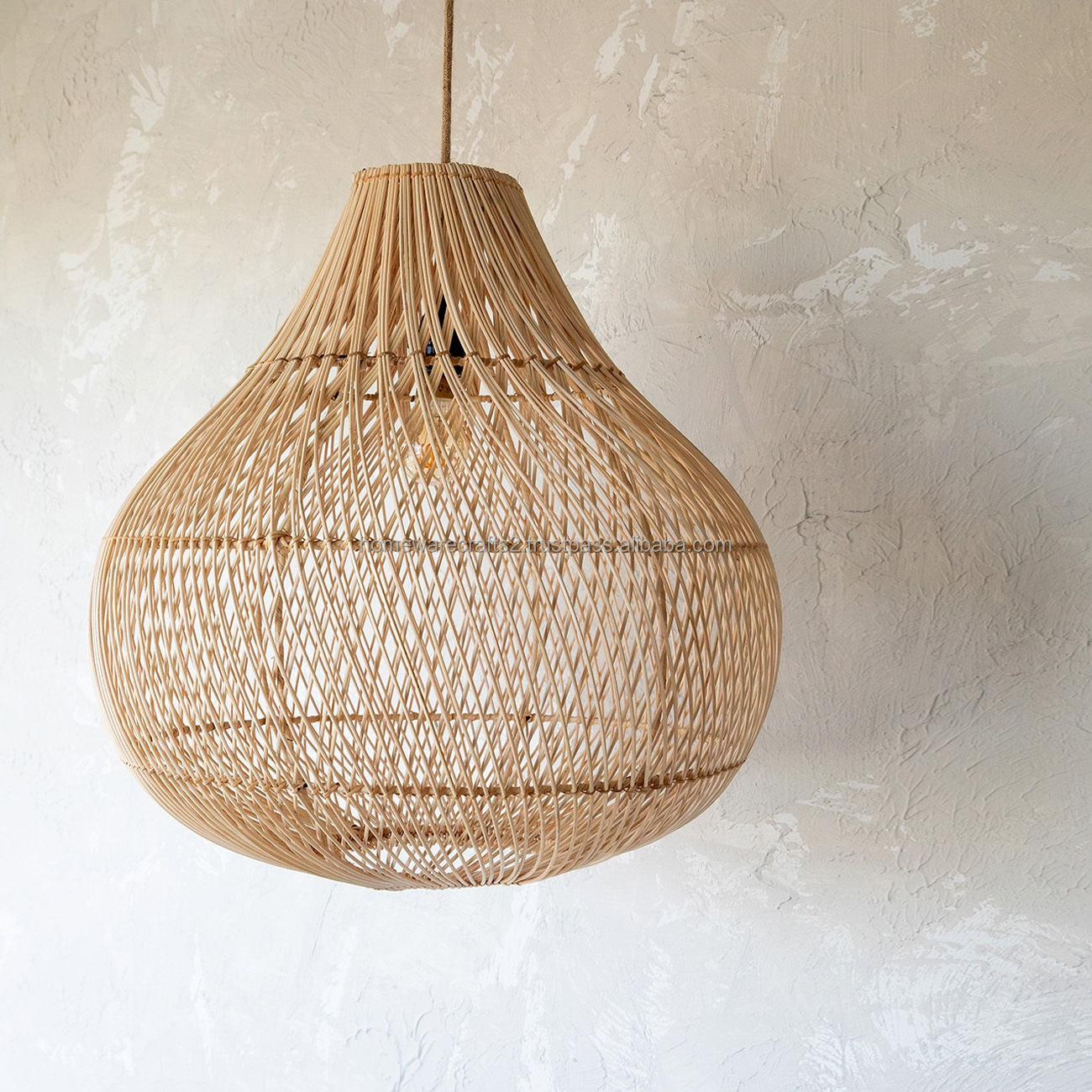 Asian Wicker Lampshades Ceiling Pendant Chandelier Lights Hanging Lamp Rattan Bamboo Shades Covers Frame Wooden Antique Modern