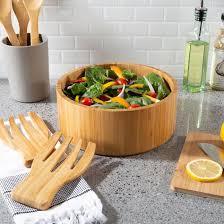 New style price list bamboo salad bowl home decoration // kitchenware eco friendly bamboo bowl wholesale trade