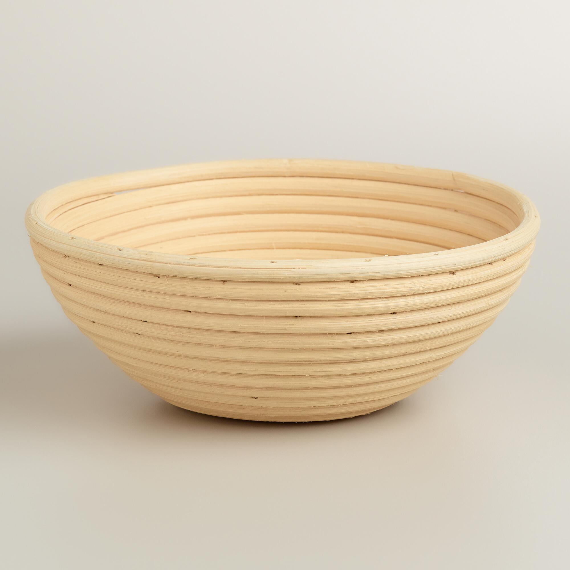 Natural banneton basket non toxic made in Vietnam/ Handmade bread basket from the countryside