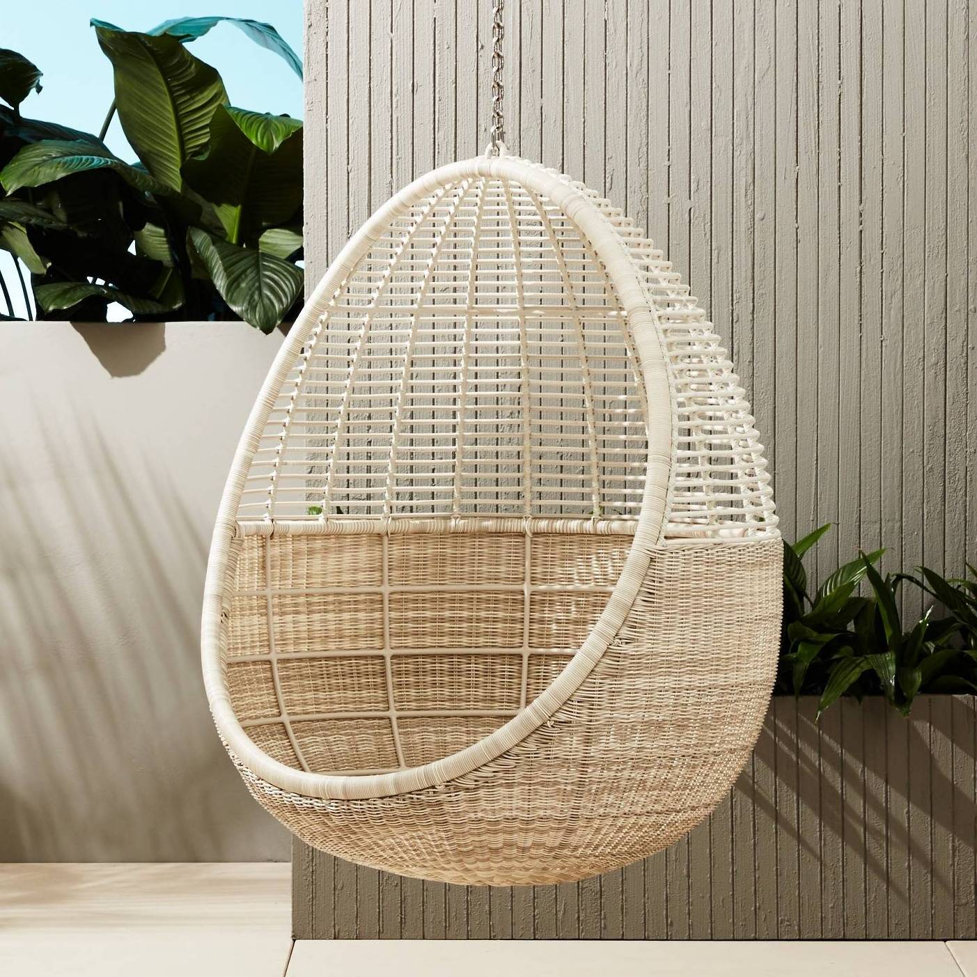 Hot selling unique rattan hanging chair leisure wicker hanging chair rattan for decoration