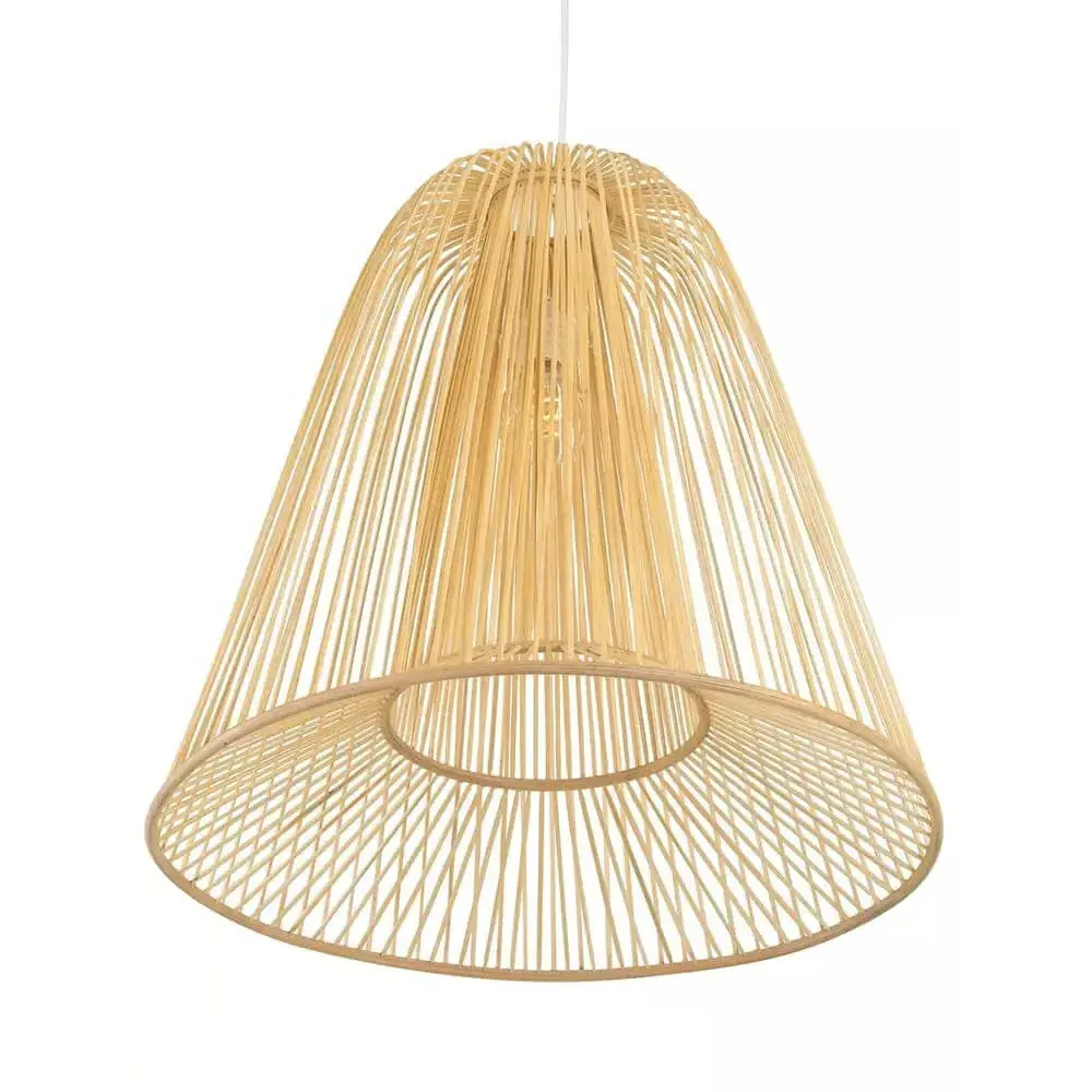 2024 NEW Elegant Product Wicker Rattan Ceiling Pendant Lights Wooden Lampshade Handicraft Living Room Decor Wholesale for Home