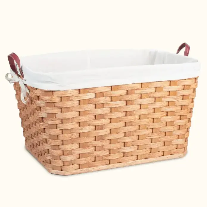 New Collection Natural Rattan Christmas Gift Storage Basket Home Decoration Supply Wholesale Product Item Bamboo European Style