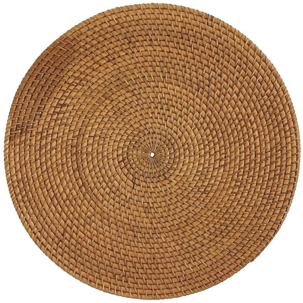 Ceramic rattan charger late round placemat wholesale cheap price vietnam