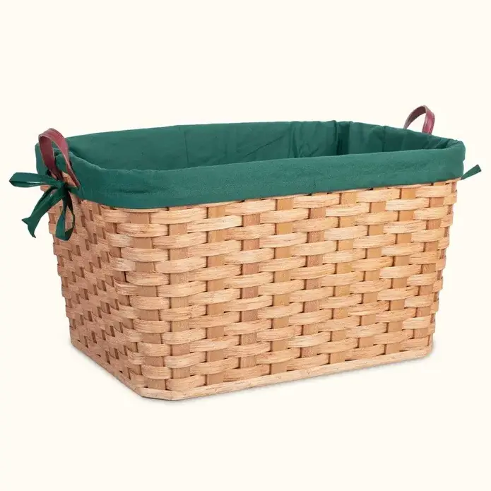 New Collection Natural Rattan Christmas Gift Storage Basket Home Decoration Supply Wholesale Product Item Bamboo European Style