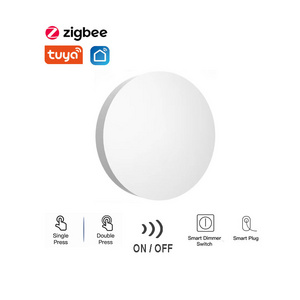 OEM ODM Mini Size Support Alexa Google Home Battery Operated Pastable 1 Button Zigbee Switch Tuya Smart Button