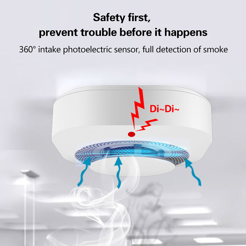 New Arrival Wireless Fire Protection Home Security Alarm Cigarette Smoke Detector Sensor 85db Smart Fire Alarm Smoke Detector