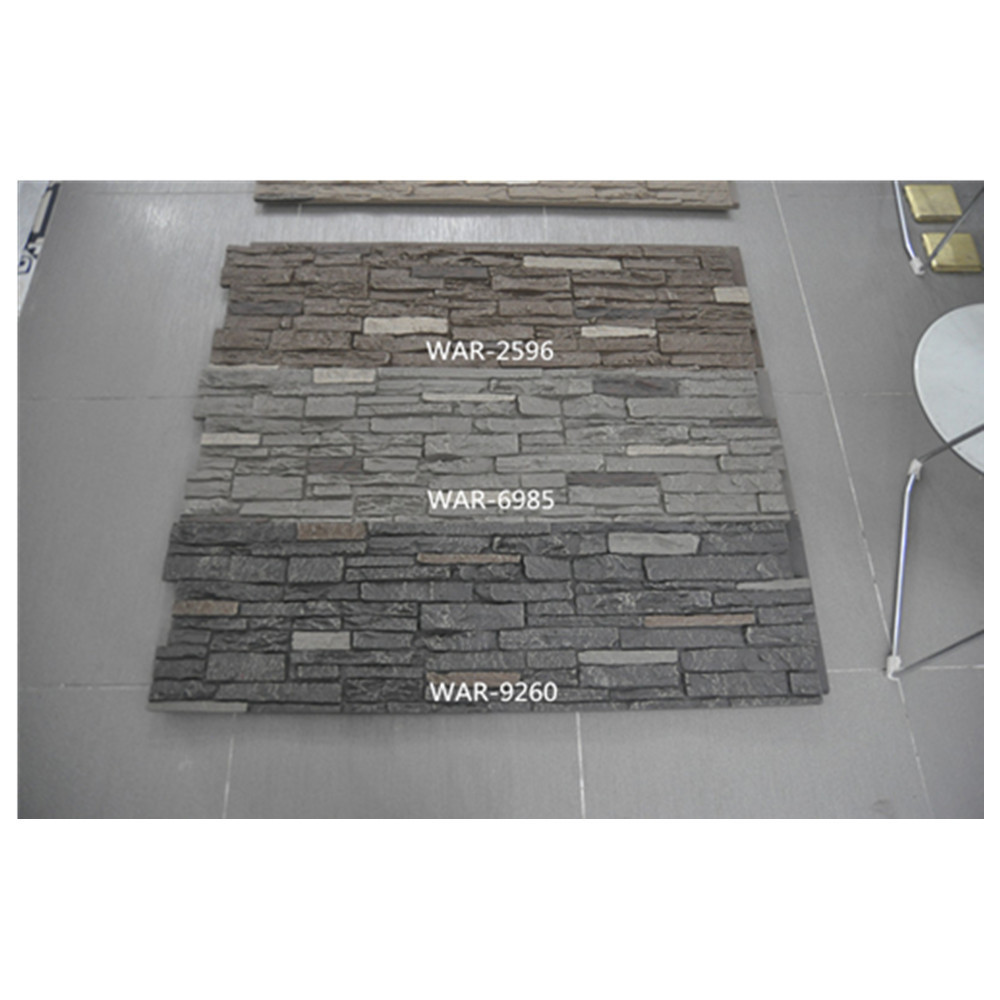 New Design nice brick stone polyurethane 3d pu faux stone wall panel