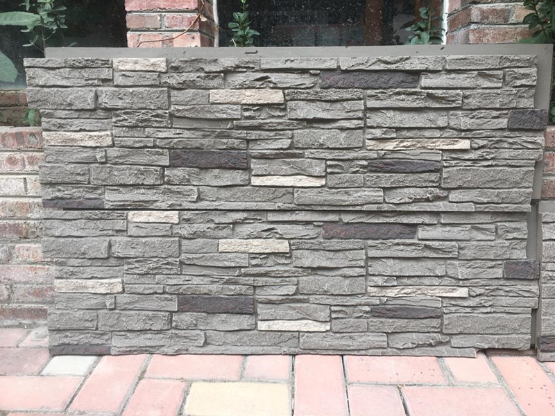 Polyurethane foam stone wall panels for exterior