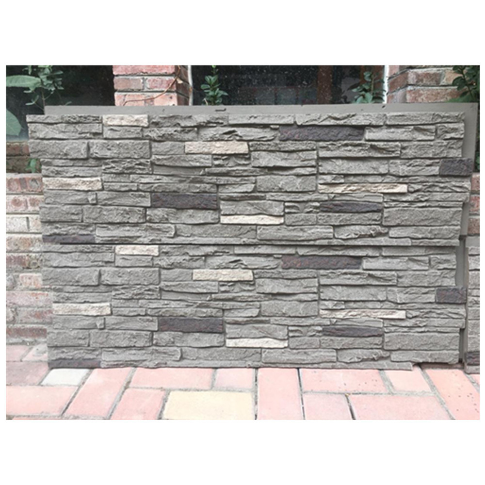 Polyurethane foam stone wall panels for exterior