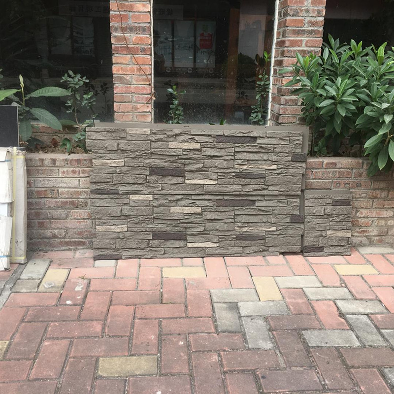 Polyurethane foam stone wall panels for exterior