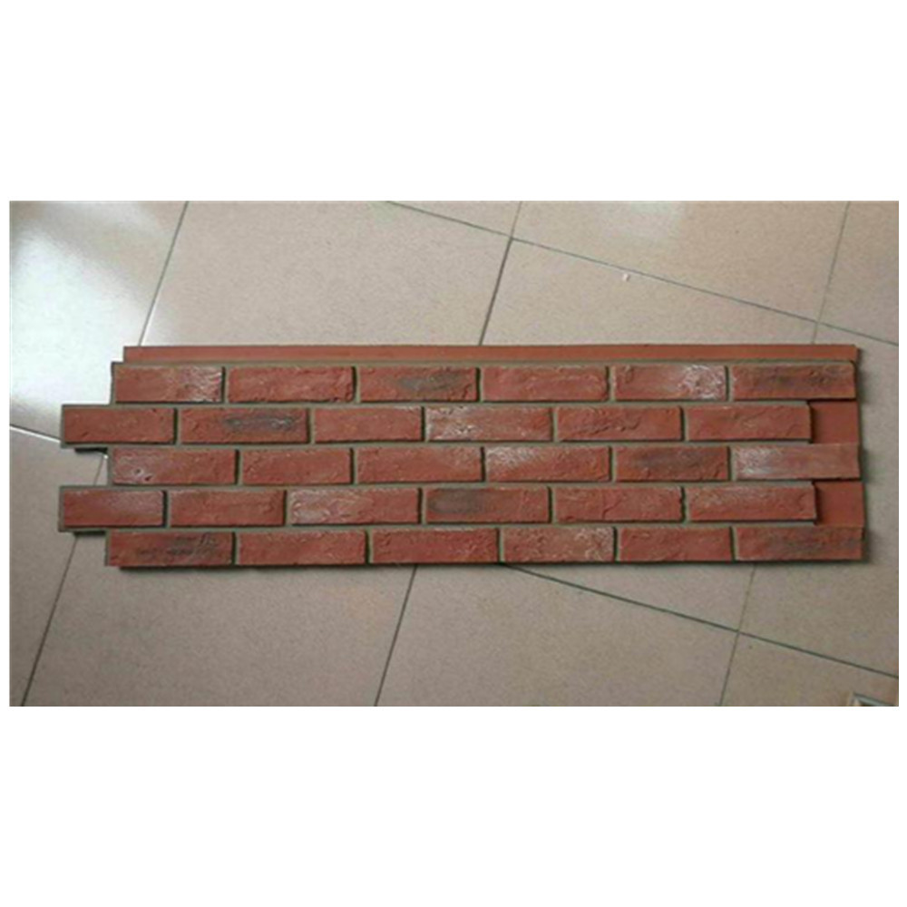 Red PU faux polyurethane brick wall panel siding