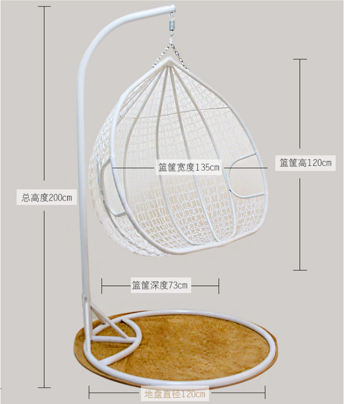 Garden Furniture Patio Large Swing Chair Cheap Price Factory Sale Rattan Hanging Egg Chair Home Furniture High Quality Modern