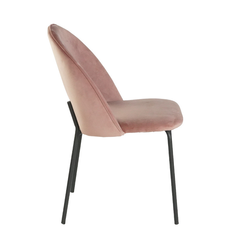 Modern Restaurant Home Hotel Furniture Pink Blue Velvet Leather Accent Chair High Back Dining Chairs Foldable Chairs for Events