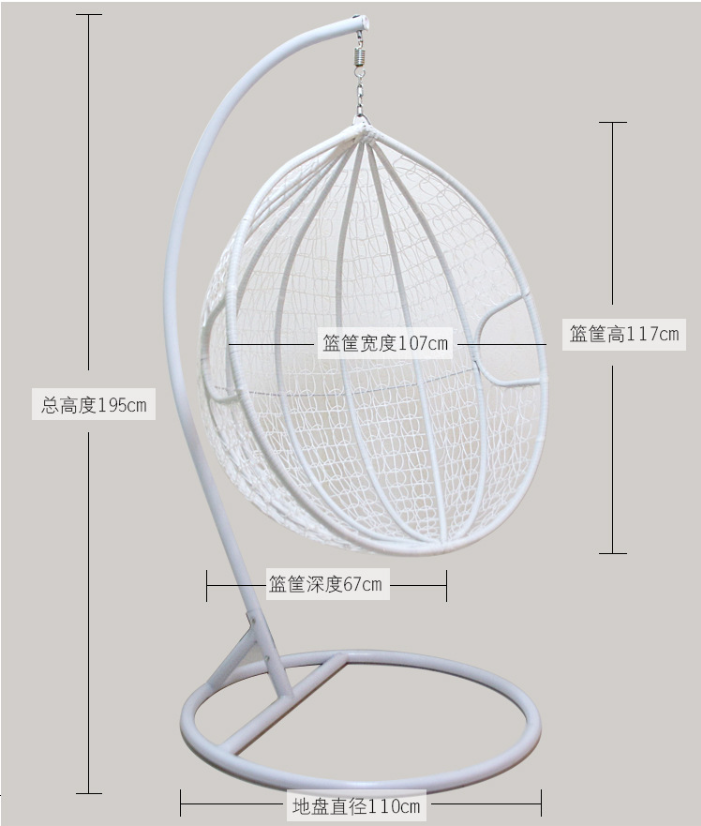 Garden Furniture Patio Large Swing Chair Cheap Price Factory Sale Rattan Hanging Egg Chair Home Furniture High Quality Modern