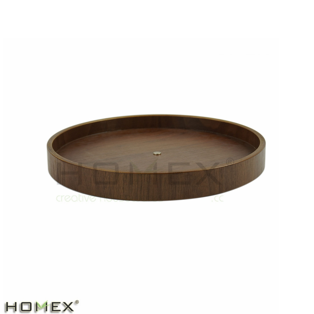 Spice Spinner Saves Space Organizer Turntable Rotating Lazy Susan Bearing Wooden for Dinner Table Countertop