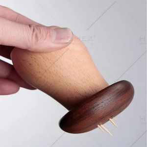 Wooden Mushroom Toothpick Shaker toothpick holder dispenser for kitchen home accessories